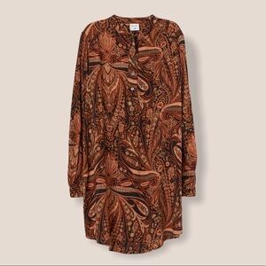 H&M x Richard Allan Short Patterned Dress Size 6